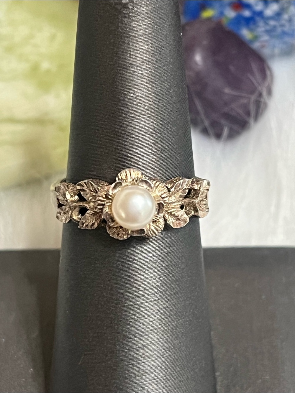 Vintage 925 Pearl Ring